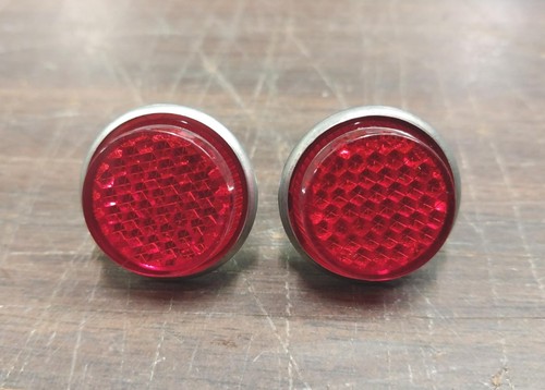 License plate bolts red - license,