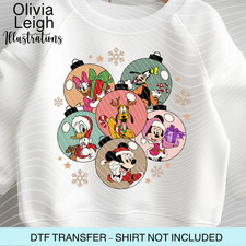 Christmas Disney Dtf Heat Transfer, Iron On, Womens, Childrens Clothing
