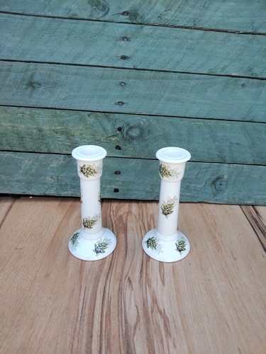 Vintage bone china candle - bone,