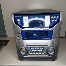 Aiwa XR-HG7MD MD Digital Audio HiFi Stereo System with CD3 Tape Radio and Remote