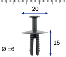 FIT MG EXPANDING RIVET BUMPER