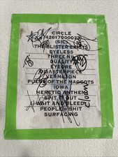Slipknot Signed Setlist Og 9