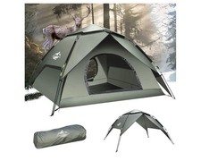 2-3 Man Pop Up Tent Waterproof Double Layer Instant Camping Hiking Festival