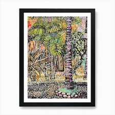Bali Palmtree 003 Poster Zonder Tek Framed Wall Art Poster Canvas Print Picture