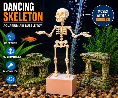 Dancing skeleton aquarium - dancing,