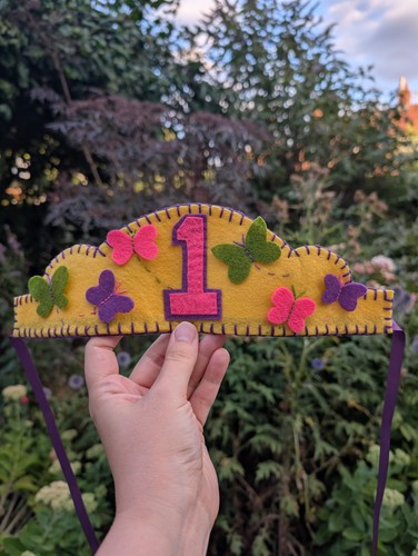 1st birthday crown handmade - birthday, |