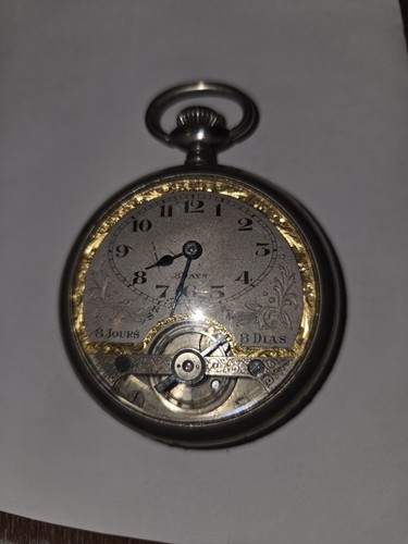 Silver hebdomas pocket watch - pocket,