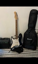 WESLEY ACRYLIC ELECTRIC GUITAR IN PURPLE SEE THROUGH TRANSPARENT