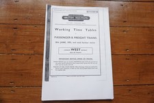 1952 Isle of Wight Southern Reg Railway Working Timetable Sect C Pass & Freight