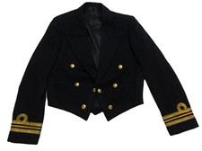 Vintage RN Mess Jacket 1950s  Pattern British Royal Navy Kings Crown Buttons