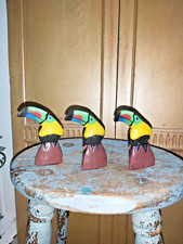 SET OF THREE HAND CARVED