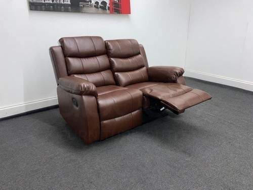 Lando brown leather reclining - brown,