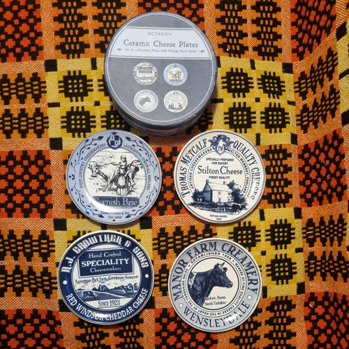 Cheese plates set vintage - set, of