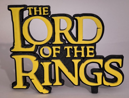 Lord the rings title plaque - of,