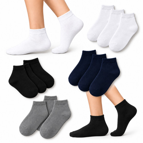 Boys ankle socks plain - boys,