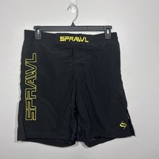 Sprawl Fight Shorts 32 Black