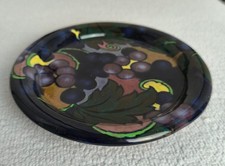 JACOBEAN ROYAL STANLEY PLATE EXOTIC GRAPES VINTAGE ART NOUVEAU COLCLOUGH & CO
