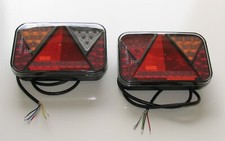 TRAILER LED RECTANGULAR REAR LIGHTS FIT TO IFOR WILLIAMS INDESPENSION BLUE LINE