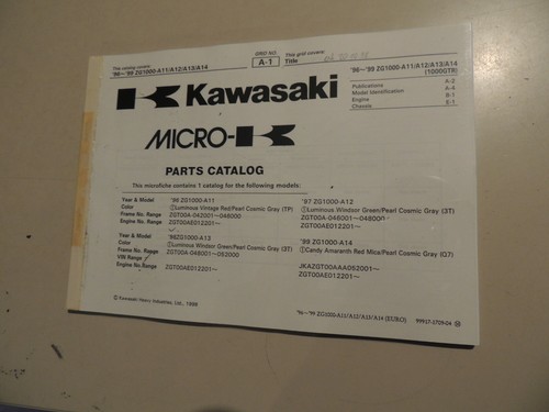 Parts catalogue kawasaki gtr - catalogue,