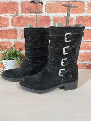 Aquatalia black mid calf boots - aquatalia,