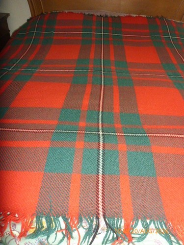 Vintage pure wool tartan