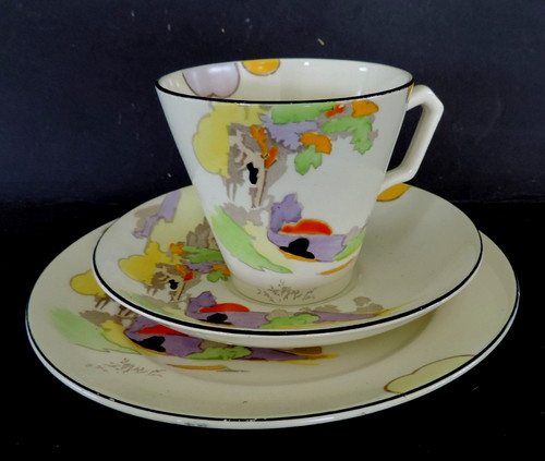 Vintage art deco china - art, tea