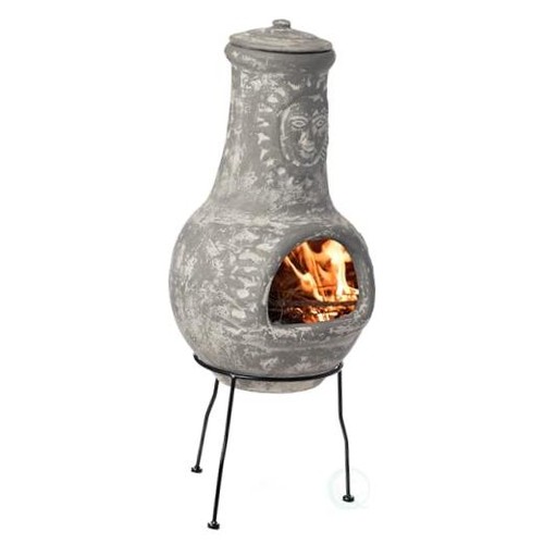 Outdoor clay chiminea - outdoor,
