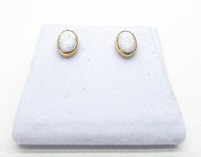 9ct Gold Opal Earrings