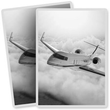 2 x Vinyl Stickers 7x10cm - BW