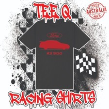 Ford Sierra RS500 Cosworth ~ Premium Black Gildan Cotton Tee Group A DJR