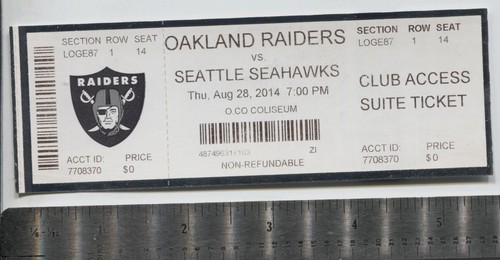 Oakland raiders seattle - oakland,