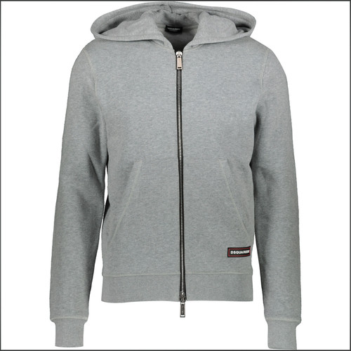 Dsquared2 grey zip cotton - grey,