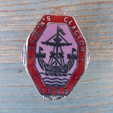 Butlins Holiday Camp Clacton  1956 enamel pin badge by Metal Co Dublin