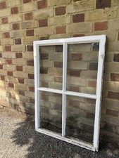 Reclaimed Old Georgian 4 Panel Wooden Window 665 x 950mm