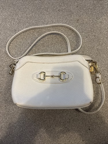 Firenze cream leather handbag - cream,