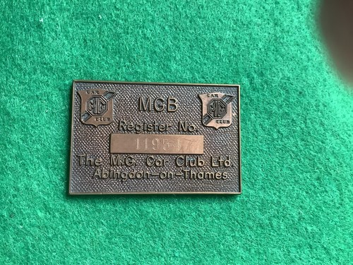 Mgb register copper brass - mgb, copper/brass