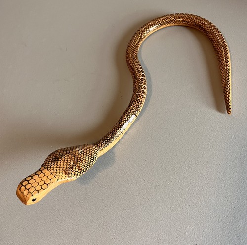 Wooden cobra snake - cobra,