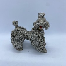 Vintage Thames Spaghetti Poodle Figurine Japanese Porcelain Grey