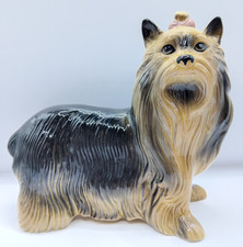 Coopercraft Yorkshire Terrier Ceramic Ornament - Made in England - 17cms x 20cms