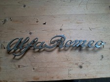 Vintage 1970s Alfa Romeo Metal Badge Emblem from spider 