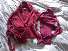 zara pink size m wrap cardigan