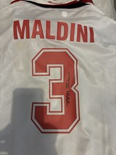 Maldini Signed Shirt From Exclusive Memrobilla