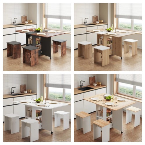 Dining table and - chairs, 4