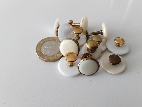 Antique vintage collar studs - antique, &