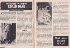 ROALD DAHL : THE ADULT FICTION. THIS IS AN ORIGINAL ARTICLE SEPARATED FROM AN IS