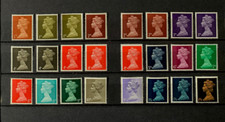 GB QEII  SG723-744 PRE-DECIMAL MACHIN SET OF 24 with all Phosphor Varieties, MM