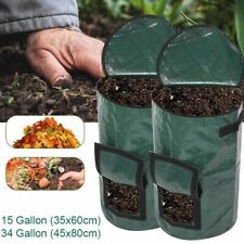 Garden Compost Bin Bags Waste Bag Reusable Heavy Duty Leaf Compostable Organic