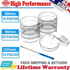 60/90/100mm Glass Petri Dishes