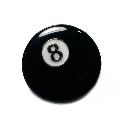 Pool ball metal enamel - ball , pin