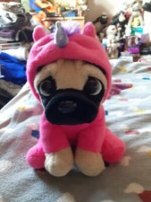 PAWS Collection, Pug With Unicorn Coat, 10 inch Plush Soft Toy